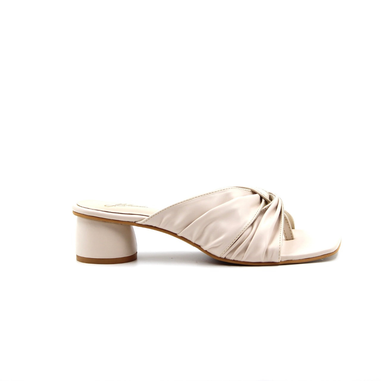 Women's One Side Divider Sandal Cream Color By Room9 The Popup Store