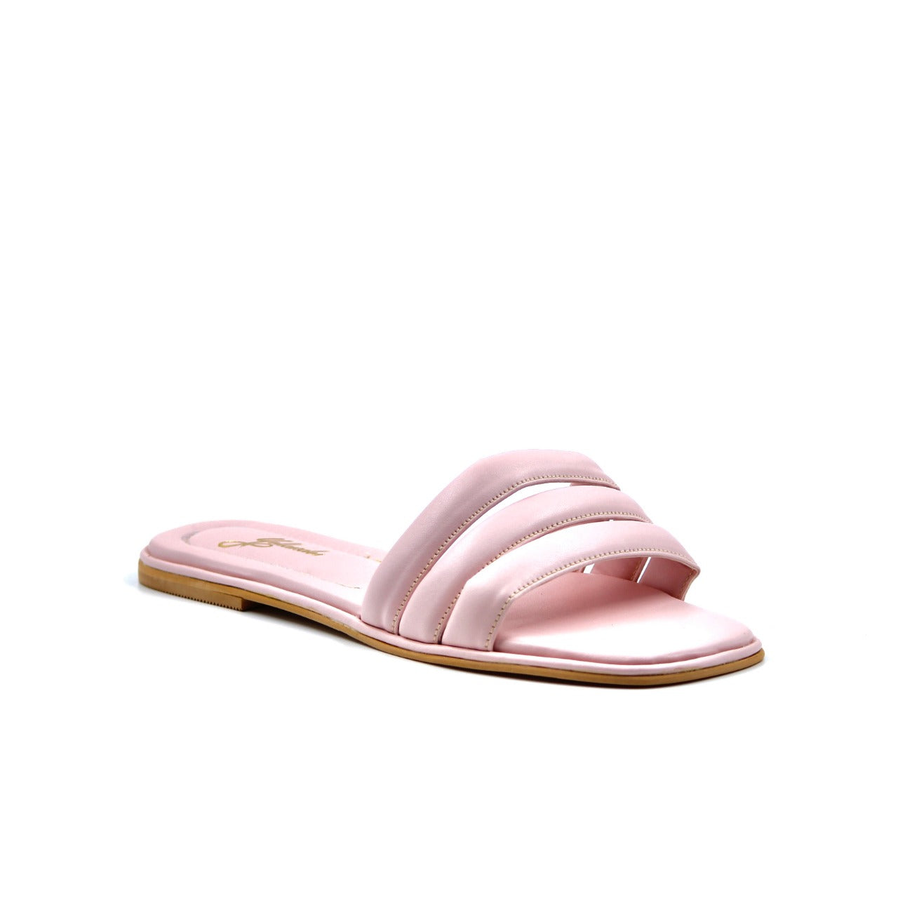 Women's Three Stripe Flats Pink Colored By Room9 The Popup Store