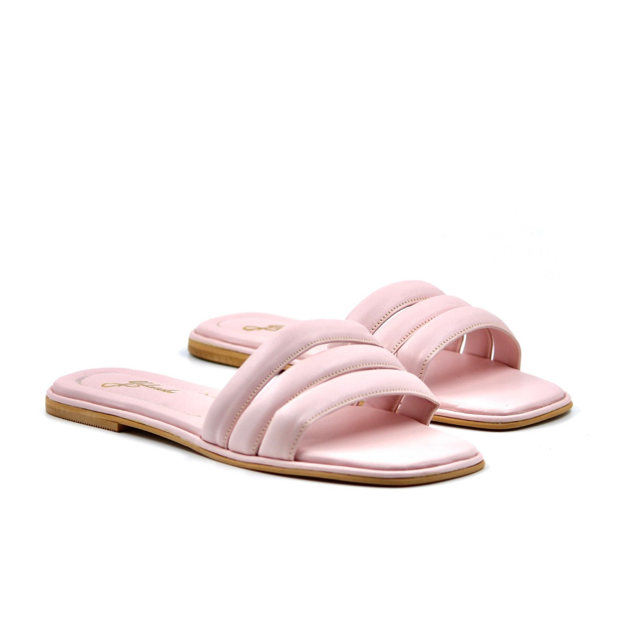 Women's Three Stripe Flats Pink Colored By Room9 The Popup Store