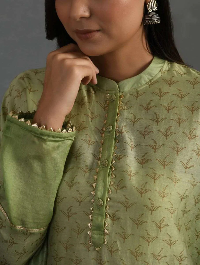 Women's Handwoven Chanderi Kurta By Room9 The Popup Store