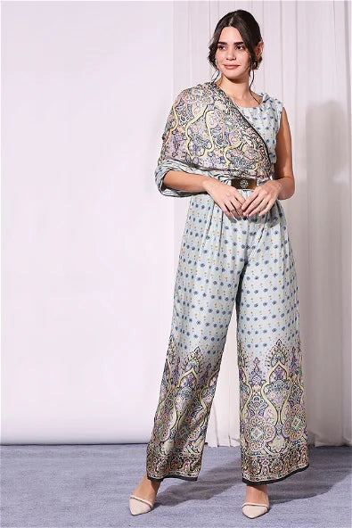 Women's Ethnic Pastel Printed Jumpsuit By Room9 The Popup Store