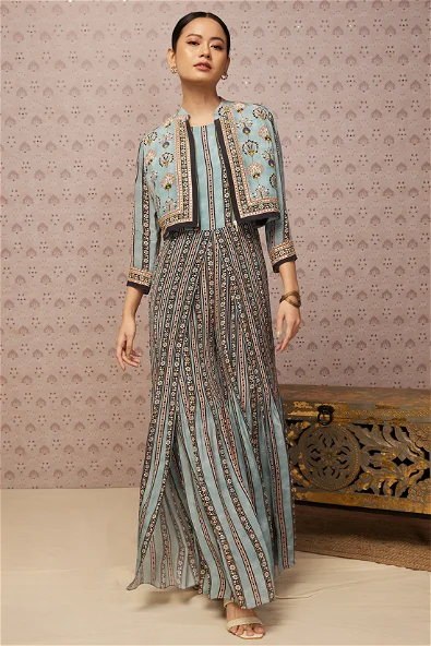 Women's Sarouk Printed Jumpsuit With Jacket By Room9 The Popup Store