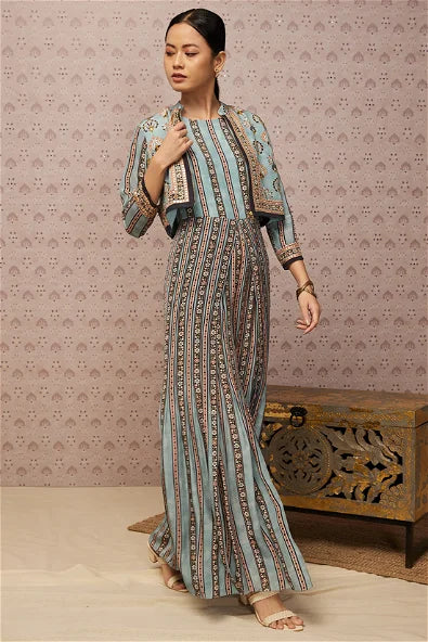Women's Sarouk Printed Jumpsuit With Jacket By Room9 The Popup Store
