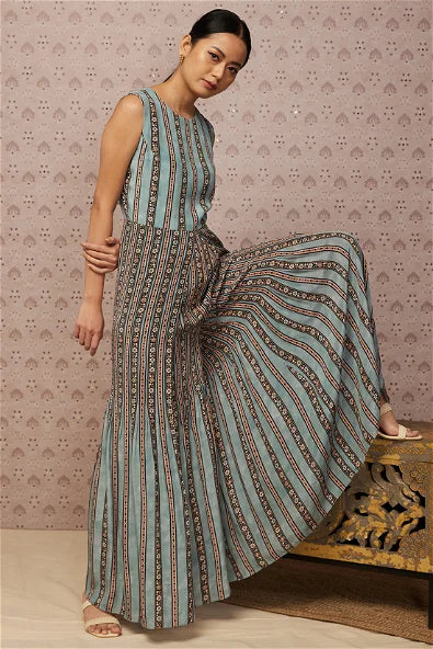 Women's Sarouk Printed Jumpsuit With Jacket By Room9 The Popup Store