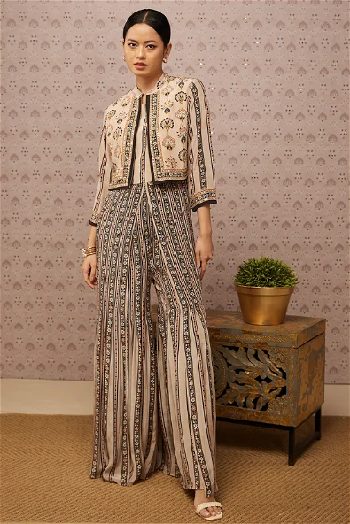 Women's Sarouk Printed Jumpsuit With Jacket By Room9 The Popup Store