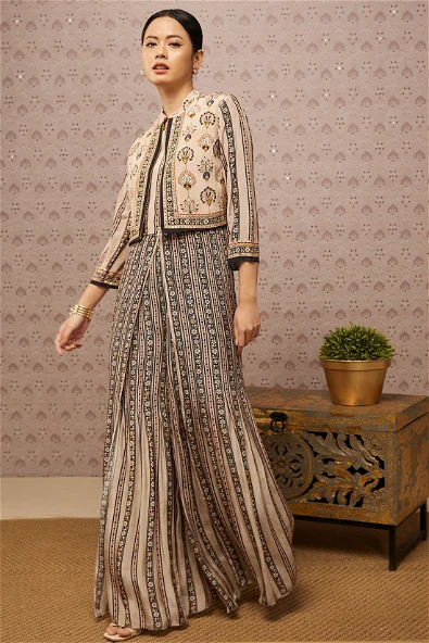Women's Sarouk Printed Jumpsuit With Jacket By Room9 The Popup Store