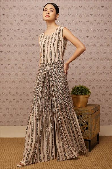 Women's Sarouk Printed Jumpsuit With Jacket By Room9 The Popup Store