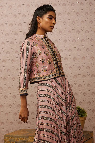 Women's Sarouk Printed Layered Jumpsuit With Jacket By Room9 The Popup Store