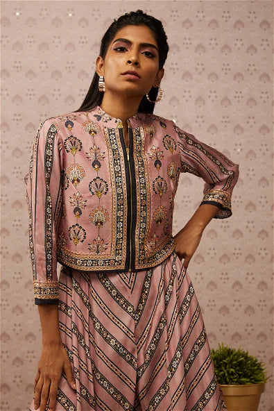 Women's Sarouk Printed Layered Jumpsuit With Jacket By Room9 The Popup Store