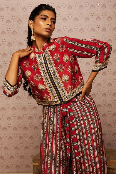 Women's Sarouk Embroidered Jumpsuit With Jacket By Room9 The Popup Store
