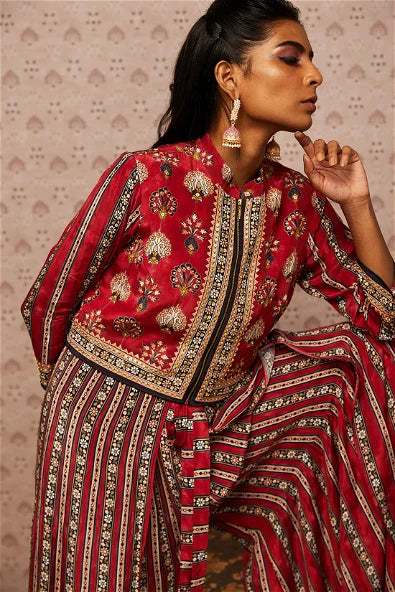 Women's Sarouk Embroidered Jumpsuit With Jacket By Room9 The Popup Store