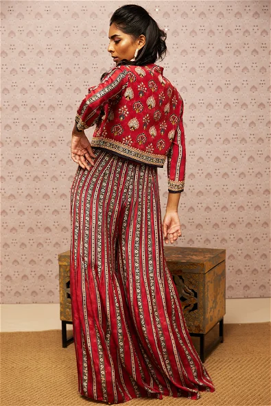 Women's Sarouk Embroidered Jumpsuit With Jacket By Room9 The Popup Store